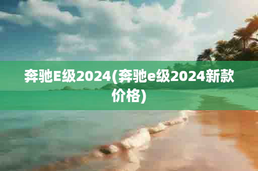 奔驰E级2024(奔驰e级2024新款价格)