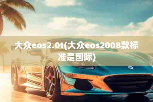 大众eos2.0t(大众eos2008款标准是国际)