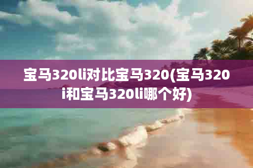 宝马320li对比宝马320(宝马320i和宝马320li哪个好)